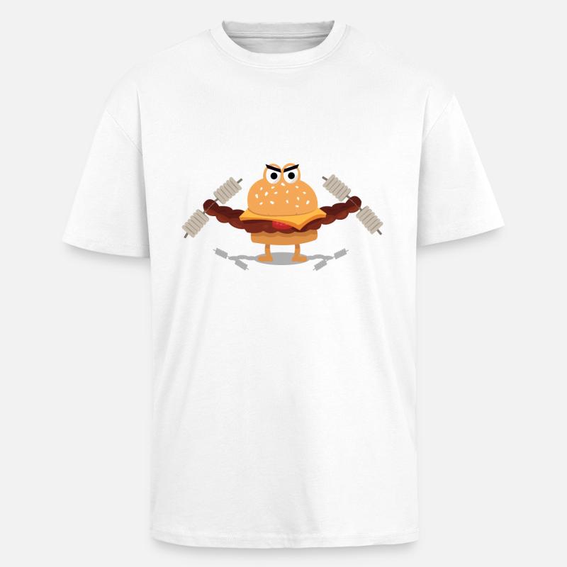 Burger Builder - Oversized Heavyweight Unisex T-Shirt - Weiß