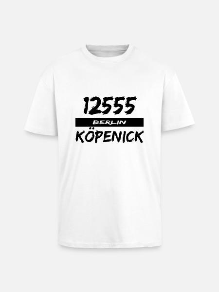 12555 Berlin Köpenick - Oversized Heavyweight Unisex T-Shirt - Weiß