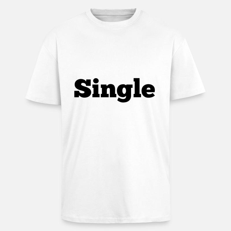 unique - T-shirt unisexe oversize épais - blanc