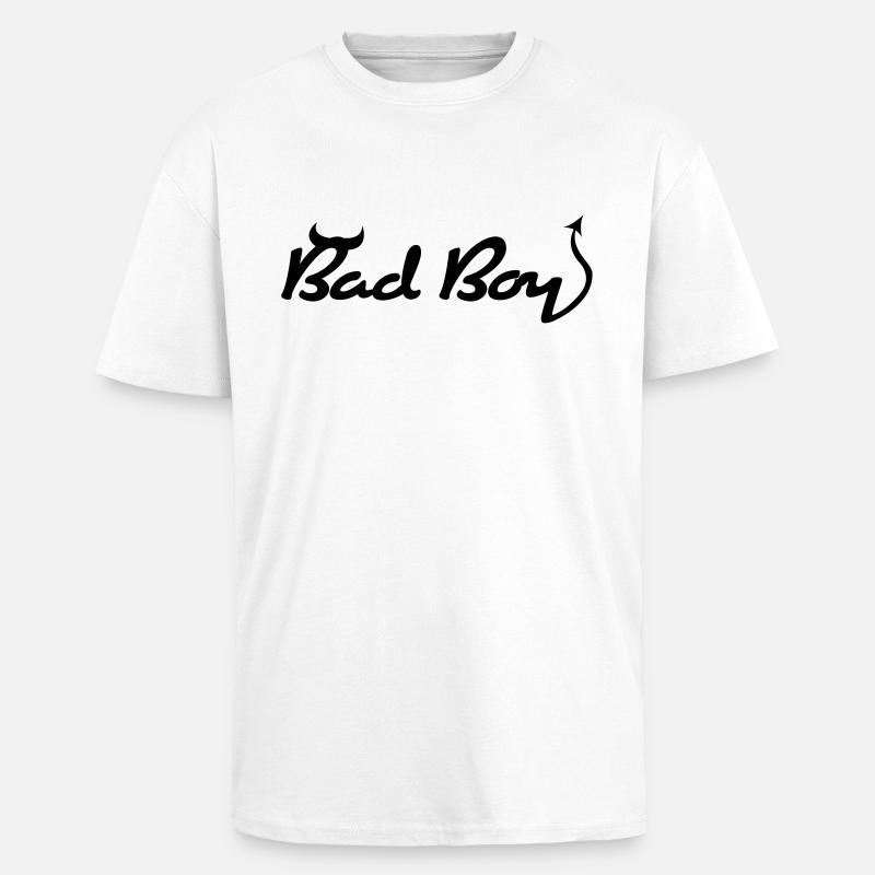 Böser Junge! - Oversized Heavyweight Unisex T-Shirt - Weiß