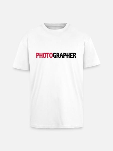 Photographer - Oversized Heavyweight Unisex T-Shirt - Weiß