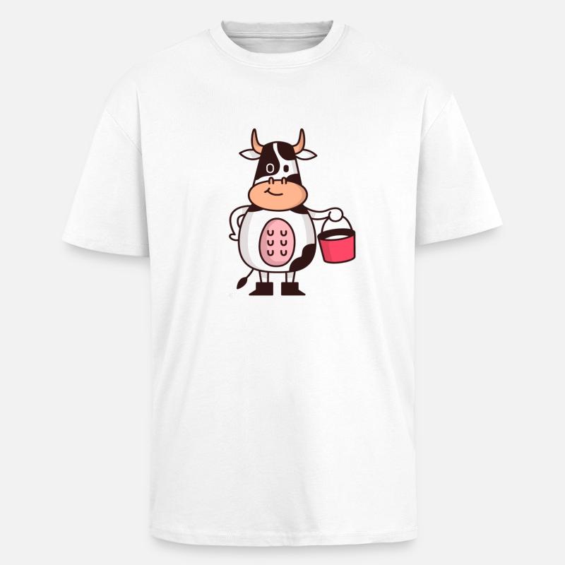 Vaches vache - T-shirt unisexe oversize épais - blanc