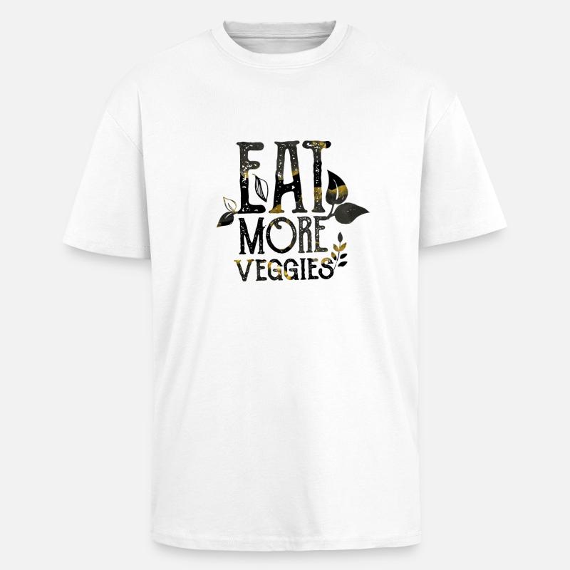 Veganer Vegetarier Tierschutz Geschenkidee - Oversized Heavyweight Unisex T-Shirt - Weiß