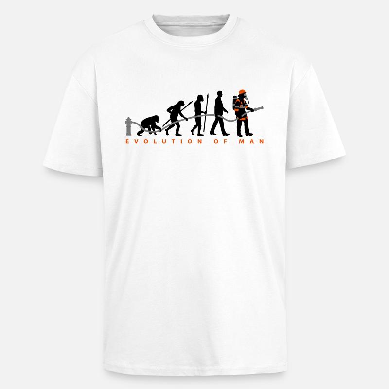 evolution_feuerwehrmann_032015_c_3c - Oversized Heavyweight Unisex T-Shirt - Weiß