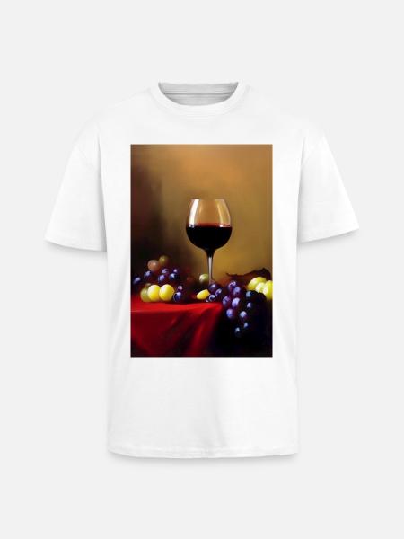 Wine drinkers - Unisex Oversized Heavyweight T-shirt - white