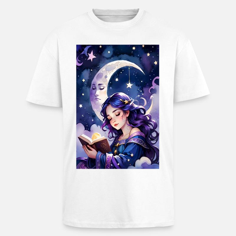 Lesen und Einschlafen - Oversized Heavyweight Unisex T-Shirt - Weiß