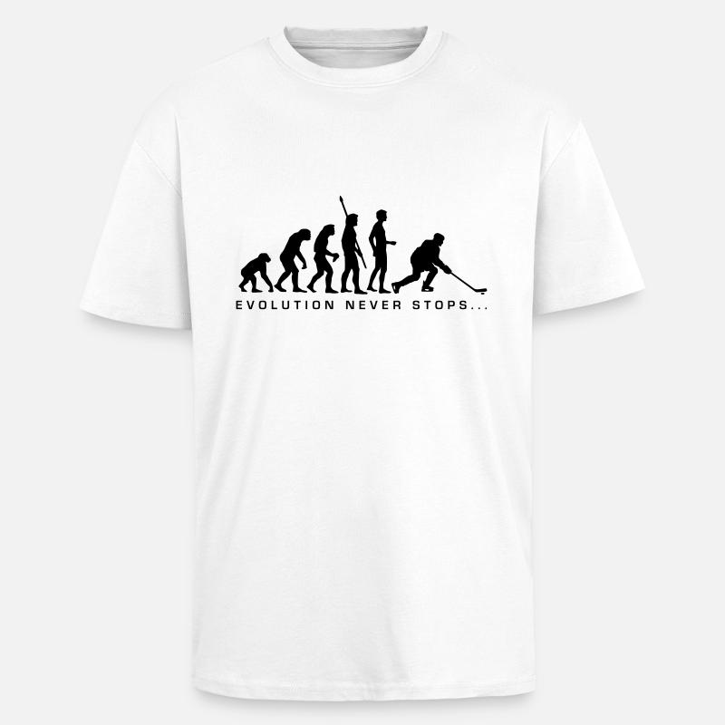 evolution_eishockey_b - Unisex Oversized Heavyweight T-shirt - white