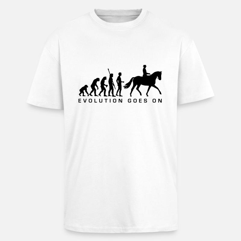 evolution_reiter_b - Oversized Heavyweight Unisex T-Shirt - Weiß