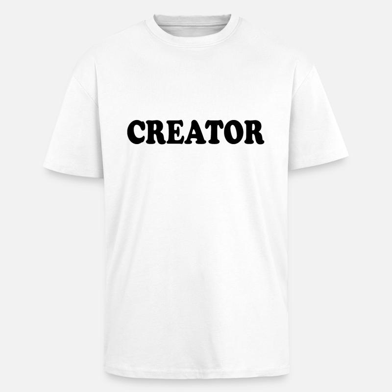 Creator - Oversized Heavyweight Unisex T-Shirt - Weiß