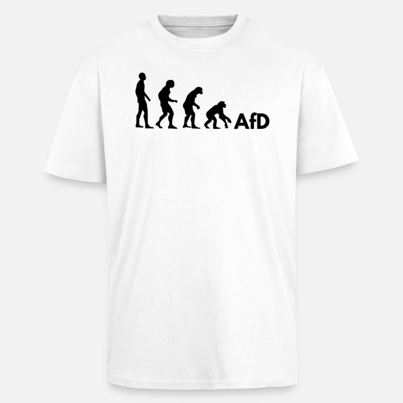 AfD Evolution - Oversized Heavyweight Unisex T-Shirt - Weiß
