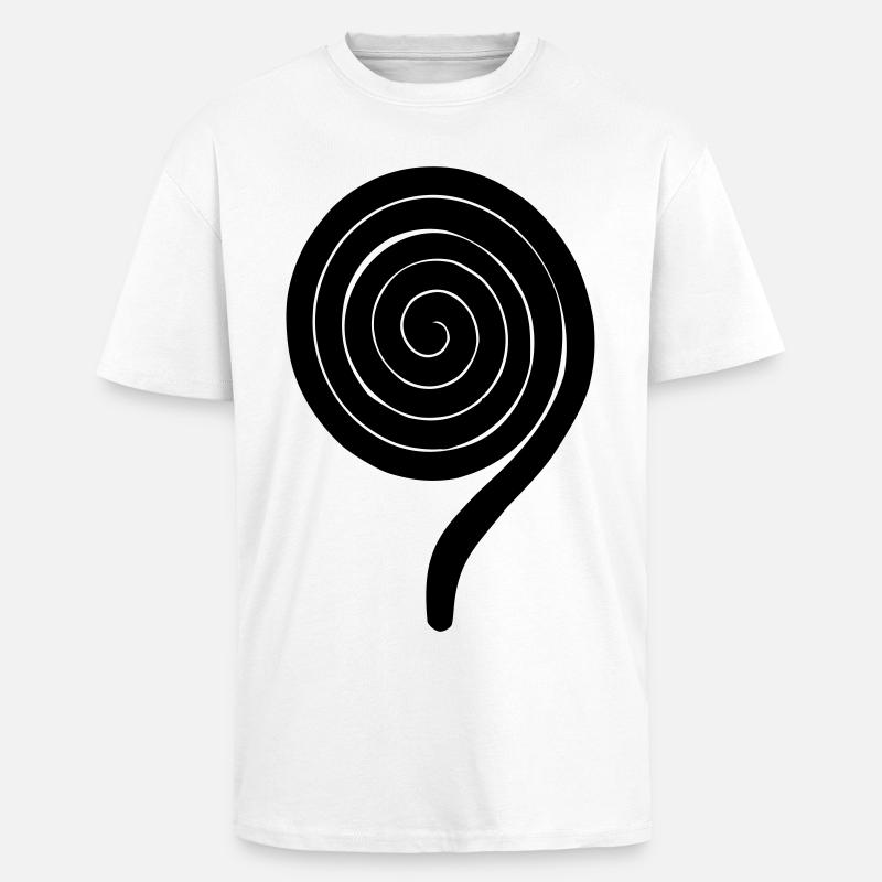 Nine 9th Birthday - Unisex Oversized Heavyweight T-shirt - white
