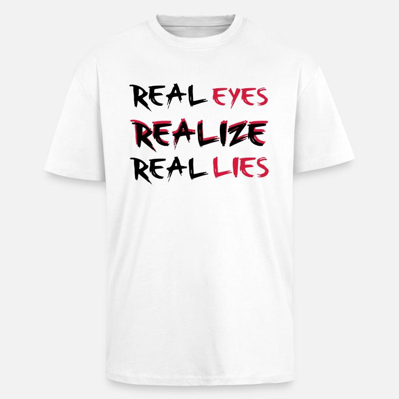 Realize - Oversized Heavyweight Unisex T-Shirt - Weiß