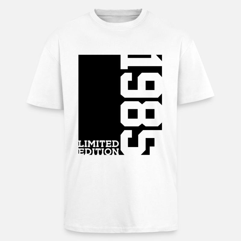 ÉDITION LIMITÉE 41E ANNIVERSAIRE 1985 - T-shirt unisexe oversize épais - blanc