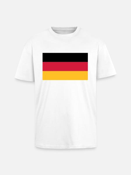 germany flag - Unisex Oversized Heavyweight T-shirt - white