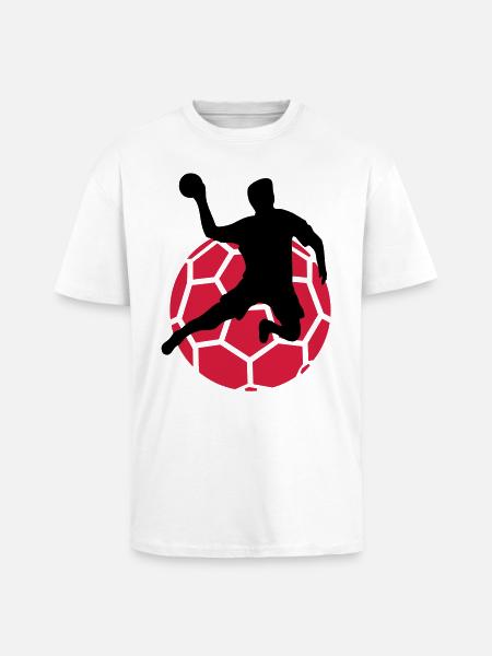 handball - T-shirt unisexe oversize épais - blanc