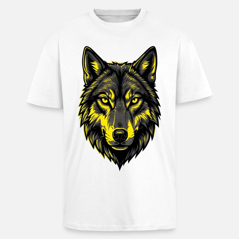 L’Alpha - T-shirt unisexe oversize épais - blanc