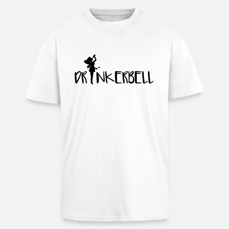 Drinkerbell - T-shirt unisexe oversize épais - blanc