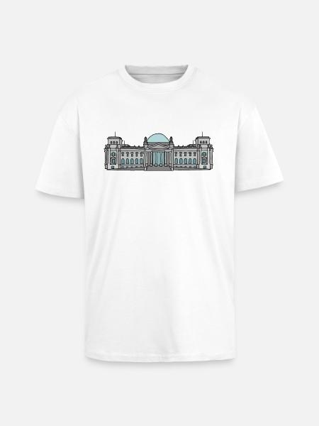 Reichstag building BERLIN c - Unisex Oversized Heavyweight T-shirt - white