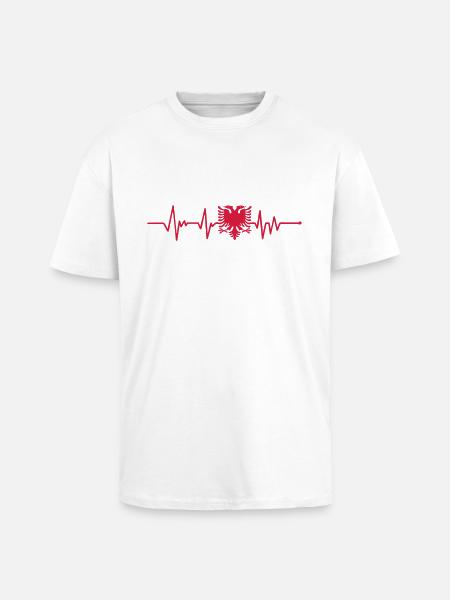 kosovo herzschlag - Oversized Heavyweight Unisex T-Shirt - Weiß