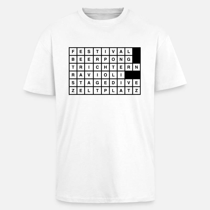 festivals2017 - Oversized Heavyweight Unisex T-Shirt - Weiß