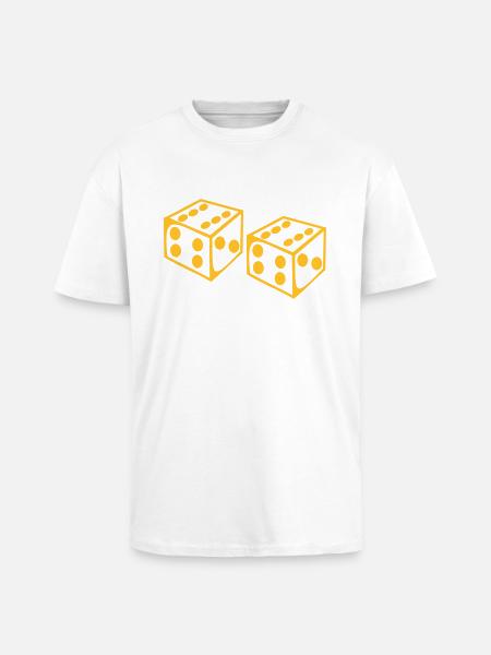 Cube - Jeu - T-shirt unisexe oversize épais - blanc