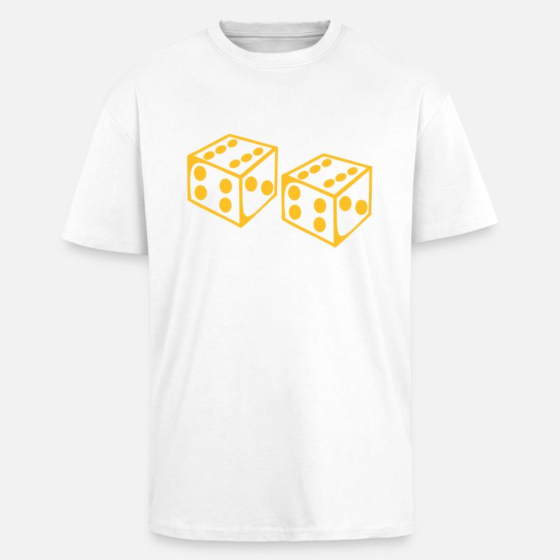 Cube - Jeu - T-shirt unisexe oversize épais - blanc