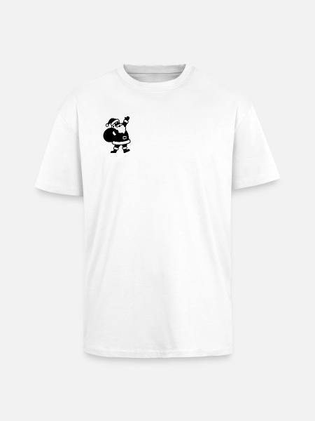 Weihnachtsmann mit Geschenkesack - Oversized Heavyweight Unisex T-Shirt - Weiß