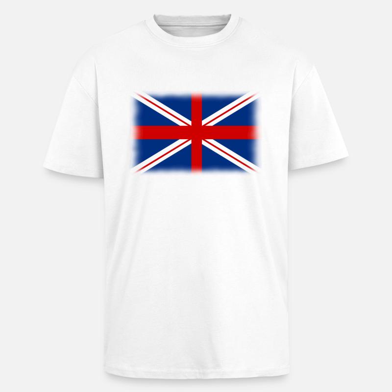 drapeau anglais - Oversized Heavyweight Unisex T-Shirt - Weiß