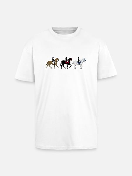 dressage - Unisex Oversized Heavyweight T-shirt - white