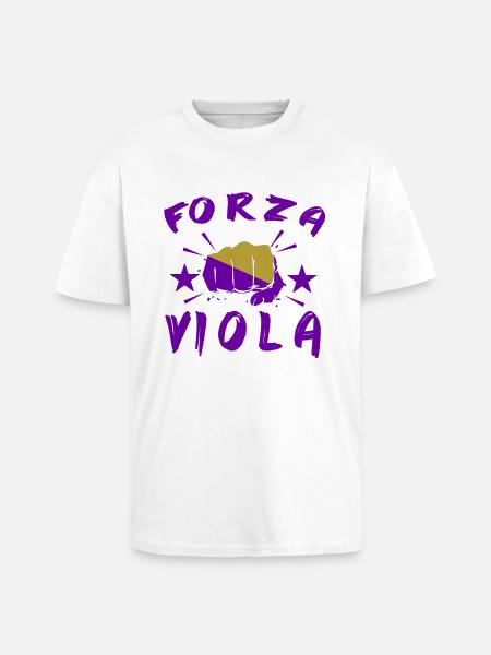 forza Viola - Oversized Heavyweight Unisex T-Shirt - Weiß