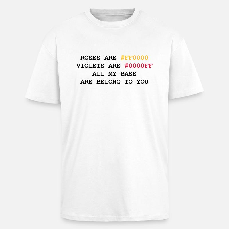 NERD HUMOR: Liebesbrief - Oversized Heavyweight Unisex T-Shirt - Weiß