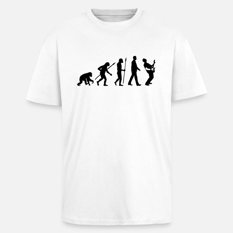 evolution_rocks_032012_l1c - T-shirt unisexe oversize épais - blanc