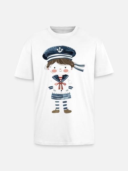 Sailor Comic Look - Unisex Oversized Heavyweight T-shirt - white