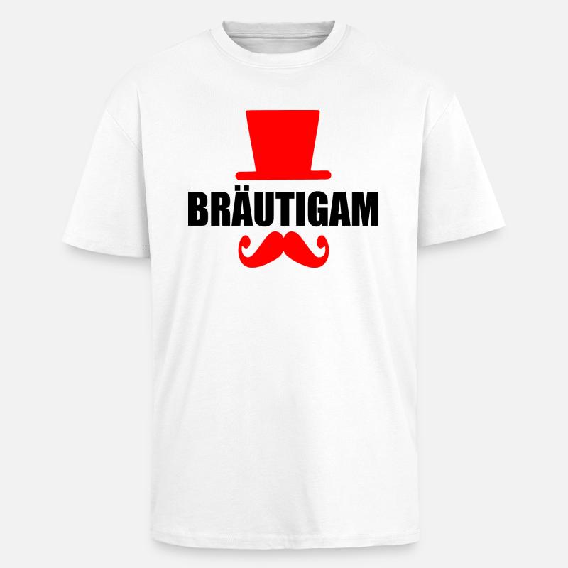 bräutigam - Oversized Heavyweight Unisex T-Shirt - Weiß