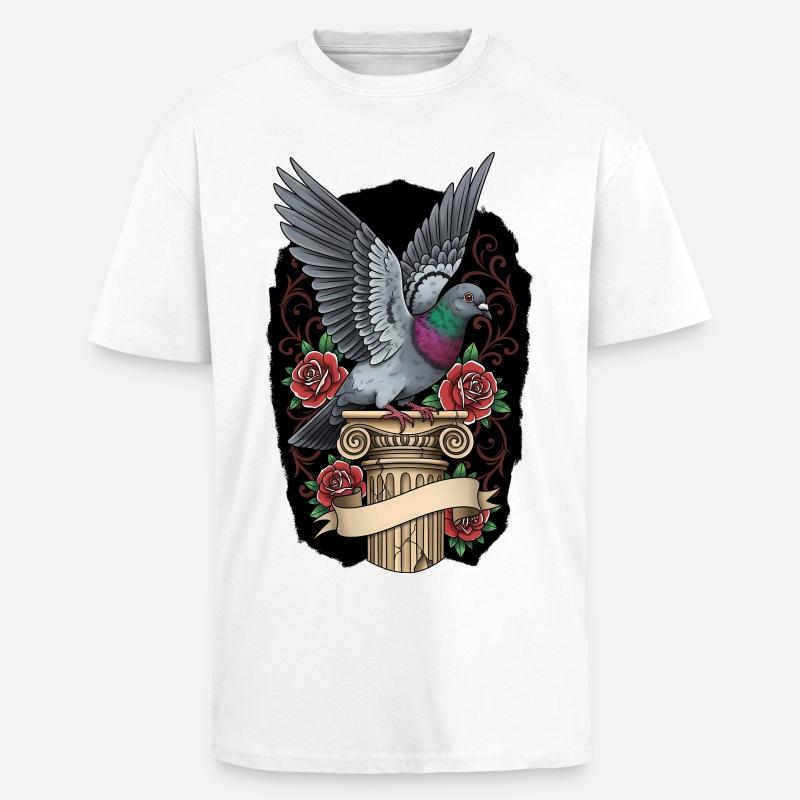 Taubenzüchter Geschenk Taubenflüsterer Süß - Oversized Heavyweight Unisex T-Shirt - Weiß