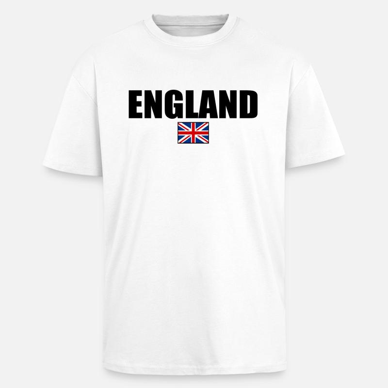 England - Oversized Heavyweight Unisex T-Shirt - Weiß