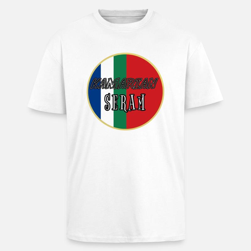 Kamarian Seram Emblem - Oversized Heavyweight Unisex T-Shirt - Weiß