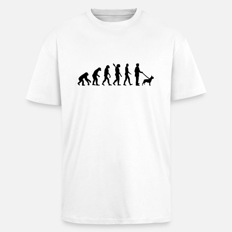 Bulldogge - Oversized Heavyweight Unisex T-Shirt - Weiß
