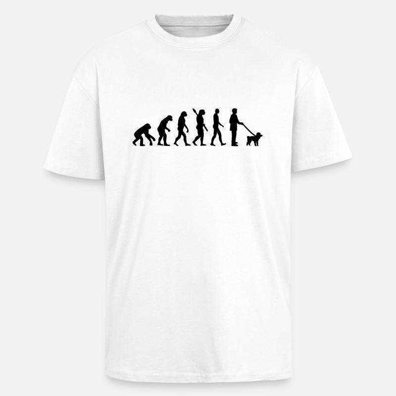 Poodle - Unisex Oversized Heavyweight T-shirt - white
