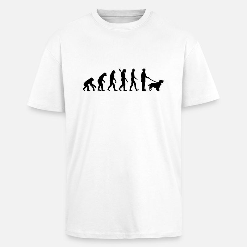 Cocker Spaniel - Unisex Oversized Heavyweight T-shirt - white