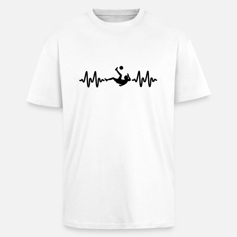 Fußball - Oversized Heavyweight Unisex T-Shirt - Weiß