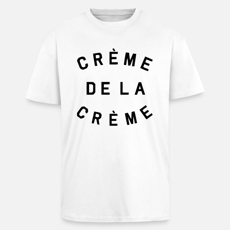 CREME DE LA CREME - T-shirt unisexe oversize épais - blanc