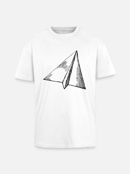 Paper planes - flying - Unisex Oversized Heavyweight T-shirt - white