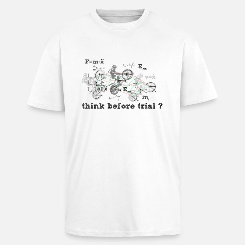 Think before Trial? - Oversized Heavyweight Unisex T-Shirt - Weiß