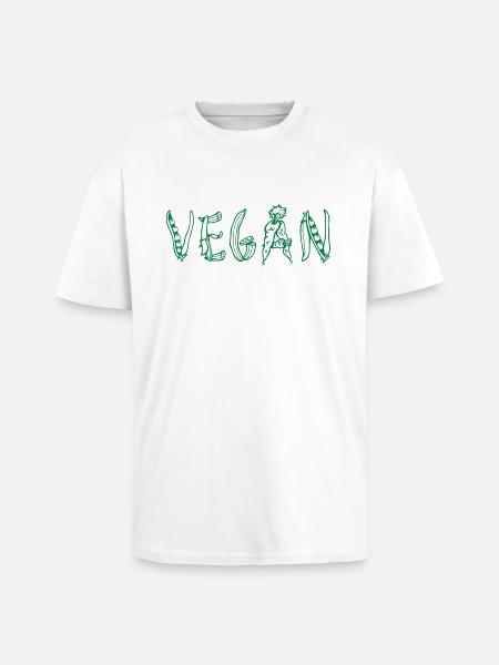 Vegan - Oversized Heavyweight Unisex T-Shirt - Weiß
