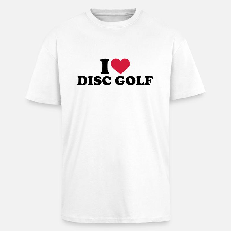 Disc golf - Oversized Heavyweight Unisex T-Shirt - Weiß