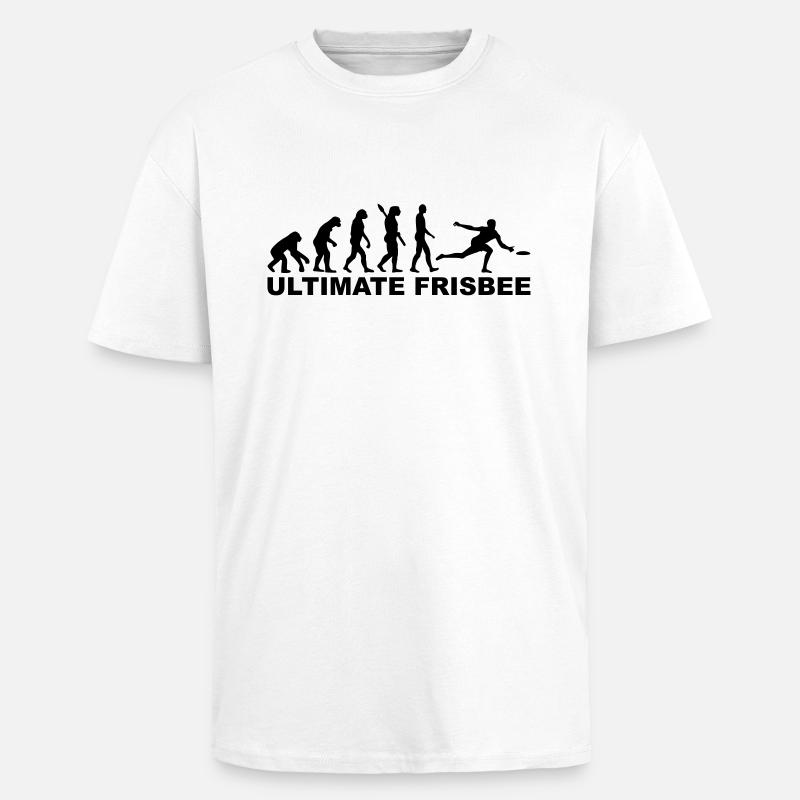 Frisbee - Oversized Heavyweight Unisex T-Shirt - Weiß