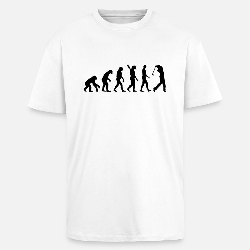 Evolution Golf - Unisex Oversized Heavyweight T-shirt - white