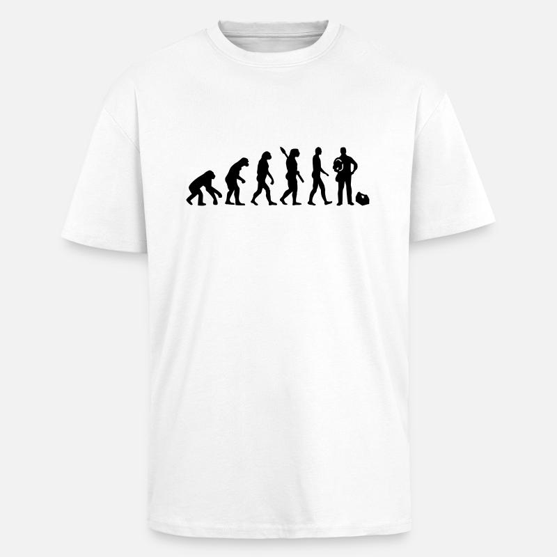 Évolution electrician - T-shirt unisexe oversize épais - blanc