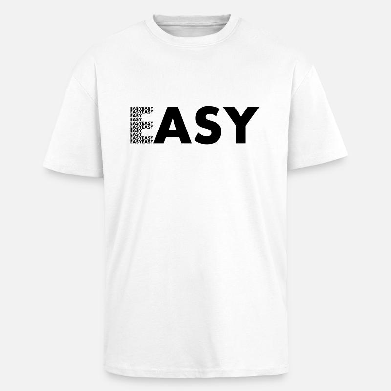 EASY - Oversized Heavyweight Unisex T-Shirt - Weiß
